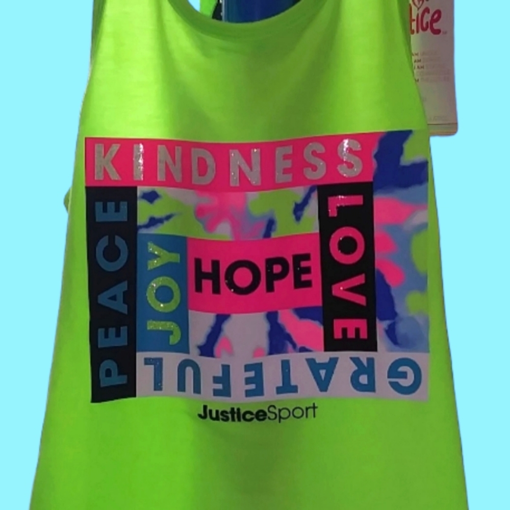 Justice Sport Top 2 Piece Top Set Girls Size Small 7/8